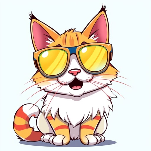 Cat with sunglasses